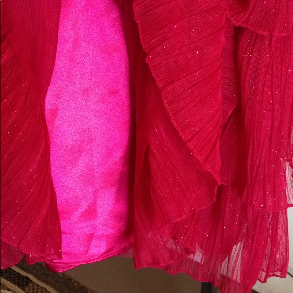 SOLD! Red Girls Dressy Dress - Picture 5 of 6